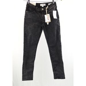 NWT Jessica Simpson Girls Denim | Kiss Me Skinny Roll Cuff, sz 8, Faded Black